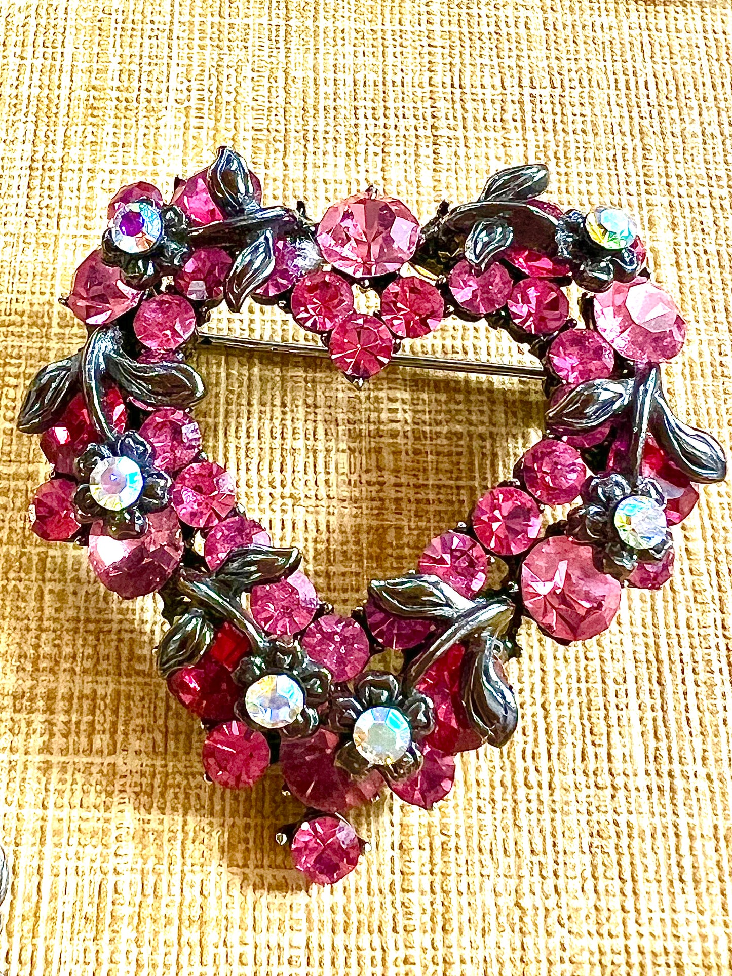 Pink Rhinestone Heart