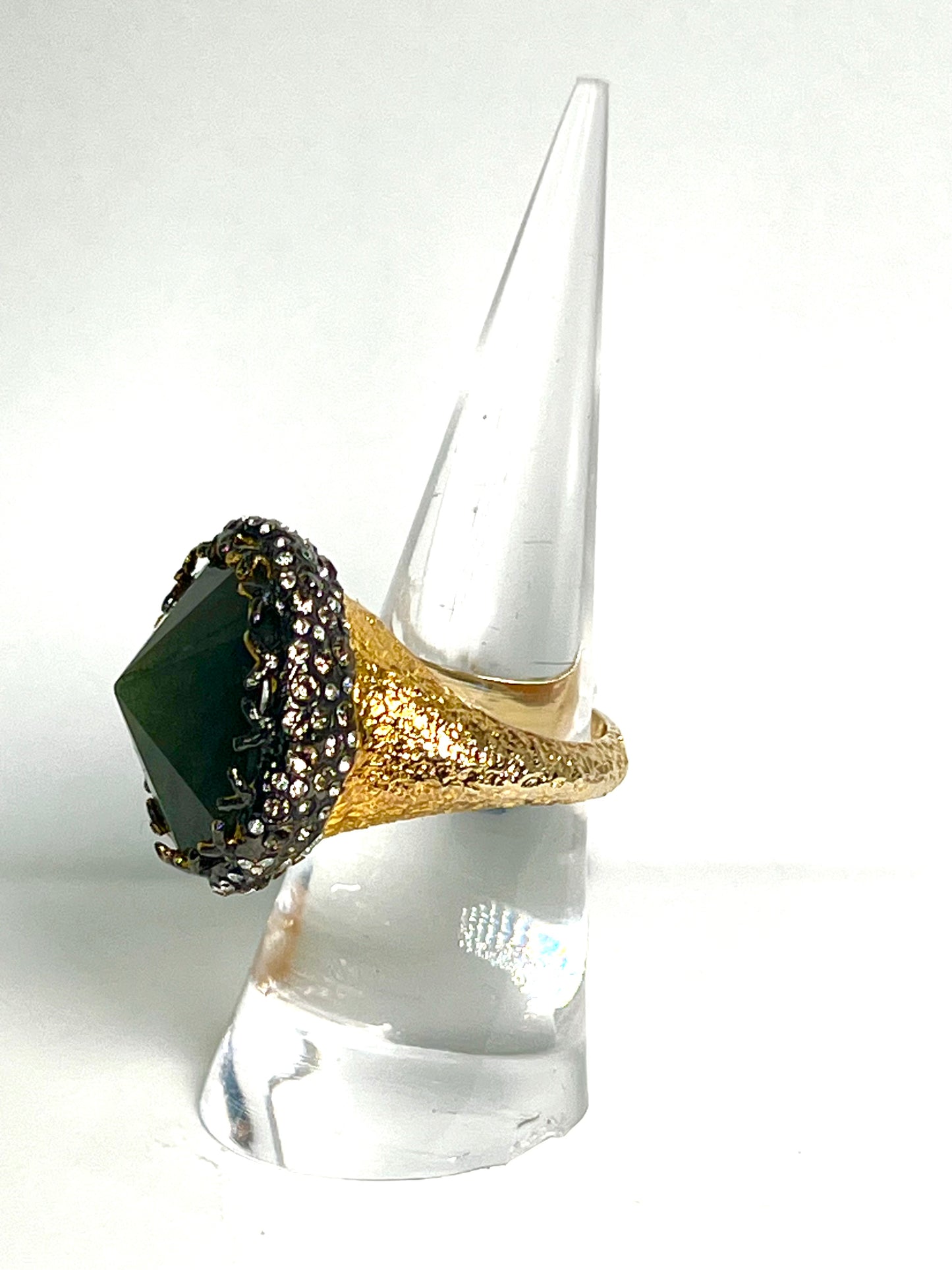 Alexis Bittar Labradorite Swarovski Crystals Ring