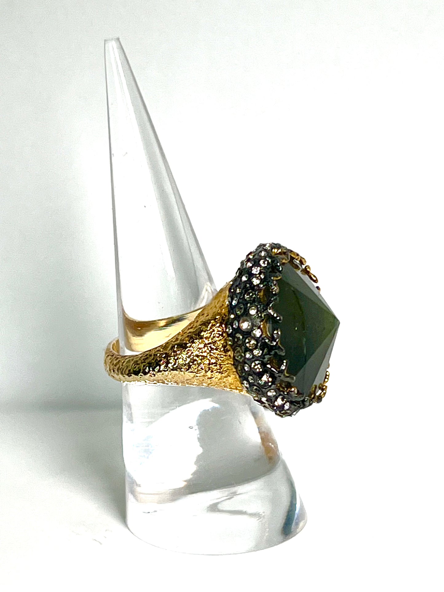 Alexis Bittar Labradorite Swarovski Crystals Ring
