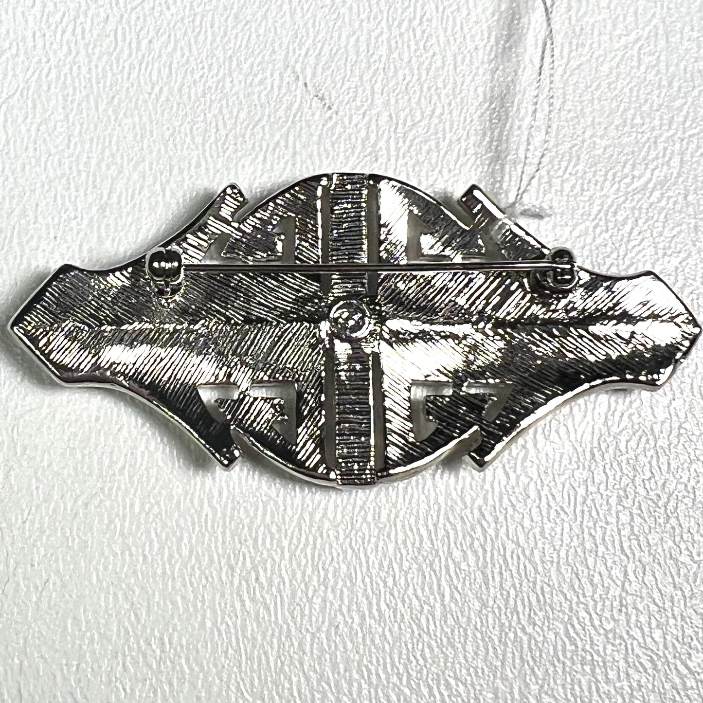Art Deco rhinestone brooch ￼